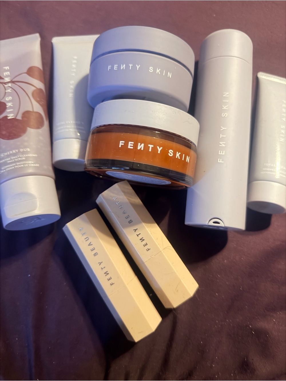 FENTY SKIN lot of facial creams and highlighers